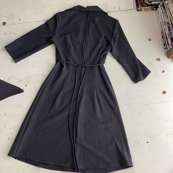 [ Teeze Me Dark Gray V-Neck Half Sleeve Dress ] 5 - Picture 5 of 5